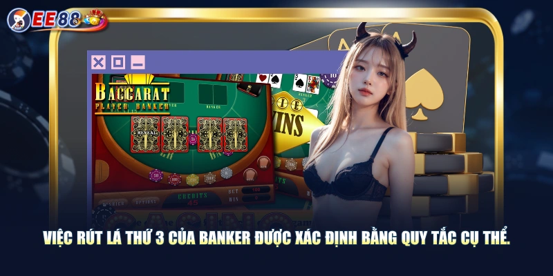 Việc rút lá thứ 3 của Banker được xác định bằng quy tắc cụ thể.
